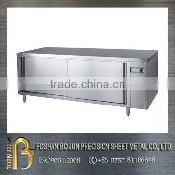 alibaba China custom sliding door stainless steel kitchen cabinet