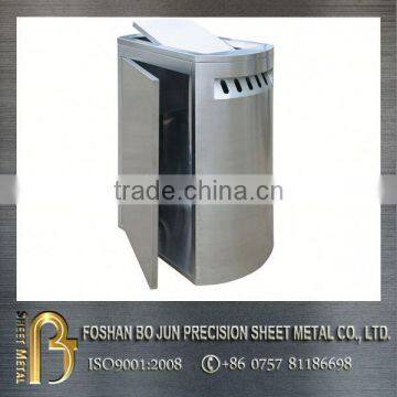 Trash can brushed stainless steel garbage bin garbage trash bin