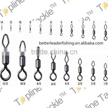 Round and diamond eye rolling swivel for fishing