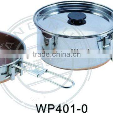 copper-plated bottom stainless steel fondue pot,cooking pot set