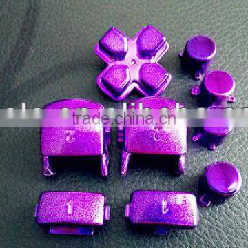 Purple UV Chrome repair parts 11 in 1 kist for PS3 controller