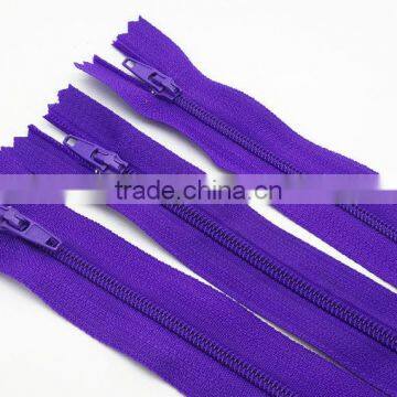 Whosale Purple Nylon Coil Zippers Tailor Sewer Craft 9 Inch
