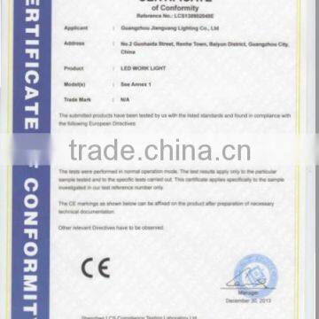 CE for LED WORK LIGHT