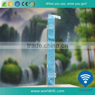 Disposable Ntag 216 RFID pvc wrsitband/bracelet for hosptial