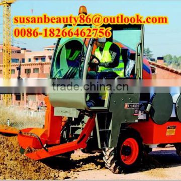 4 wheel drive concrete mixer dumper with loader