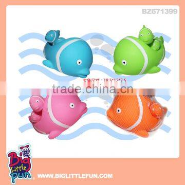 Squishy rubber toys bath toys fish