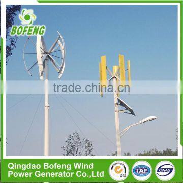 China Manufacturer French Style 500w Home Vertical Wind Turbine Street Lights Kits photo-3