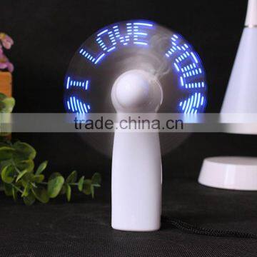 cheap usb fan Fashion program usb led fan led message usb fan