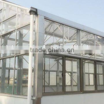 Aluminum frame Glass Greenhouse PC greenhouse with aluminum structure