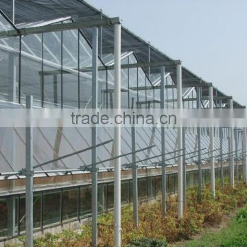 Hot sale large size multi-span commercial glass covering greenhouse