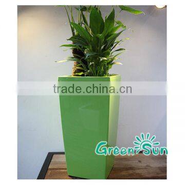 plastic flower pot garden pots self watering planter