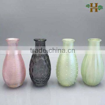 New Products Glasswares Cheap Colored Small Glass Vases