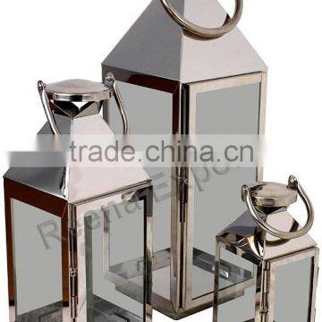 Mirror Finish Stainless Steel Candle Lantern Hot Sale