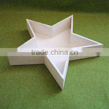 Good Price Trade Assurance Unique Wooden Personalized Star Heart Shaped Flower Pot Decorative Wood Flower Trays photo-4