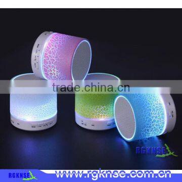 RGKNSE New Arrival LED Bluetooth Speaker Colorful Wireless Portable mini Bluetooth Speaker Support Card insert