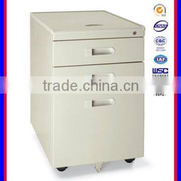 3 Drawers Metal Cabinet Pedestal Without Top Desk Cabinet photo-4