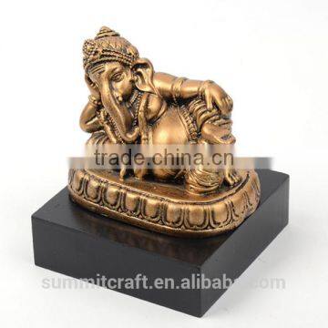 Resin Antique Gold Hindo God Ganesha Wedding Favor Ganesha Idol photo-2