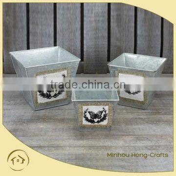 Competitive price S/3 garden planter fabric, flower pot for wholesale