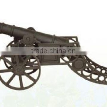 Antique metal cast iron craft model cannon / China supplier Military Decor cannon