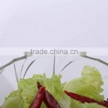 Set 3 Clear Cheap Large Glass Salad Bowls