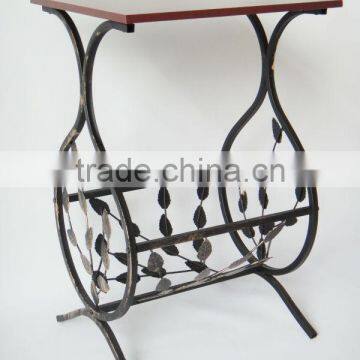 2014 New Living Room Metal Frame Magazine Storage Table Sofa Side Table photo-2