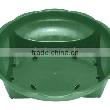 Florist Square Round Bowl Green