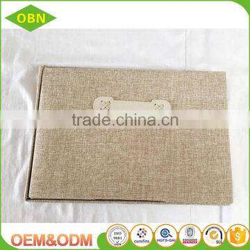 China Custom Decorative Fabric Foldable Collapsible Kids Toy Small Storage Box With Lid photo-6