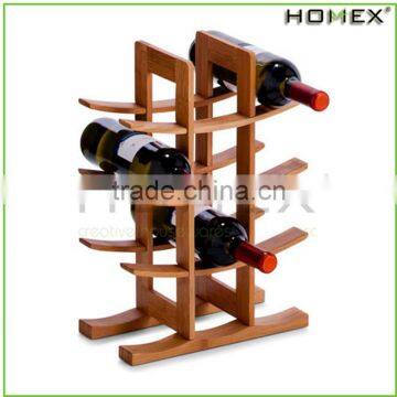 Bamboo wine holder/ wine storage rack /wine rack cabinet Homex-BSCI