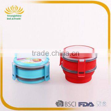 Silicone Collapsible Tiffin Lunch Box photo-2