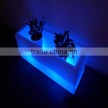 Outdoor Colorful RGB LED Lighted Planter Pots Remote Control LED Battery Pot Light / LED Outdoor Low Flower Pot 120*40*40cm photo-2