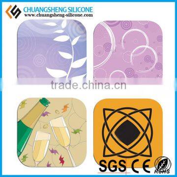 Autumn and summer hot sale anti-hot silicone cup mat, glass mat, table mat