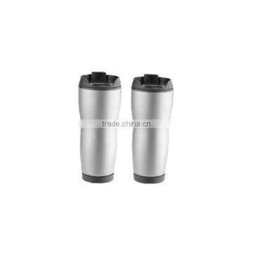 450ml Stainless Steel Inner Plastic Outer Steel Vacuum Cup/auto Mug/Travel Mugs With TPR Handle photo-4