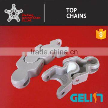 1702 1702M POM plastic hinged conveyor case chain