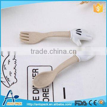 Food Grade Plastic Spoon and Fork Set for Baby photo-4