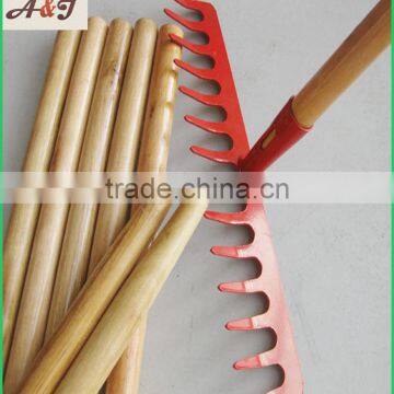 Two Times Varnished Eucalyptus Wooden Rake Handle Tapered End 150*2.5cm
