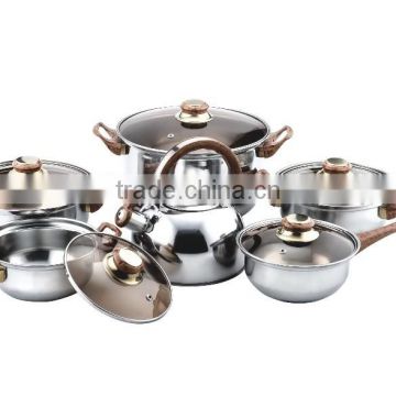 JSD 11PCS Good Quality Stainless Steel Cookware Set