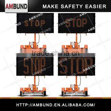 Mobile Informative LED Solar Traffic Warning Signs VMS Screen Trailer Traffic Signal photo-4