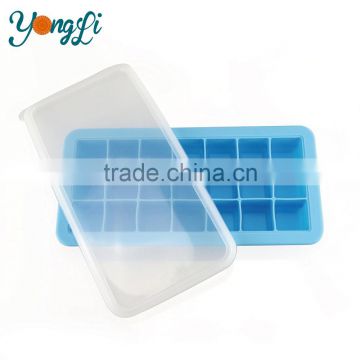 Wholesale Fresh Baby Ice Food Tray with Lid 21 Silicone Ice Cube