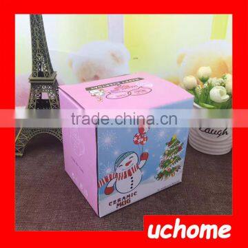 UCHOME Cute Creative Snowman Ceramic Cup Tea Milk Coffee Mug With Spoon & Lid photo-6