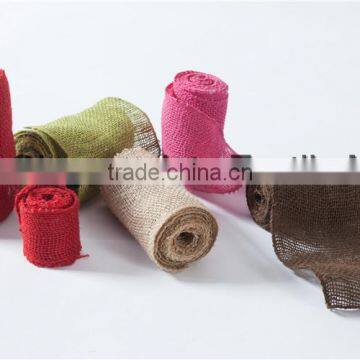 natural color burlap ribbon 5''*10Y christmas items