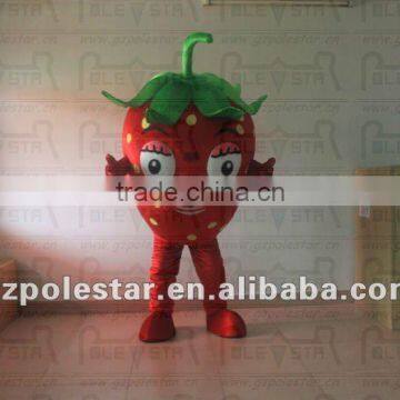 green leaf strawberry mascot costume NO.2430 fruit walking actor