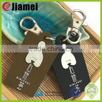 Factory Made Two Side Cheap Custom 3d Pvc Logo Keychain photo-3