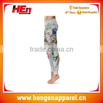 wholesale retro style yoga pants gym sports/custom sublimation leggings