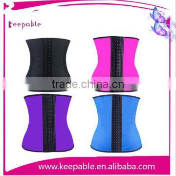 Women's Latex Waist Trainer Sport Latex Waist Cincher With 3-Hooks