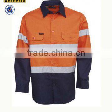 colored denim shirts wholesale safety shirt FR work shirt