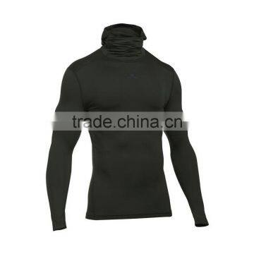 100% Polyester Slim Fit Muscle Body Long Cold Gear Armour Men Hoodie