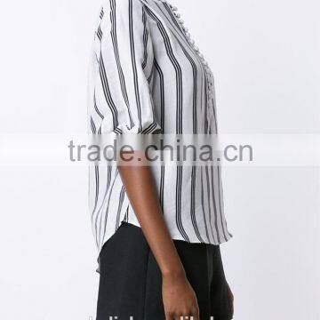 2016 High Quality Fancy Stripe Shirt Elegant Design OEM Service photo-2