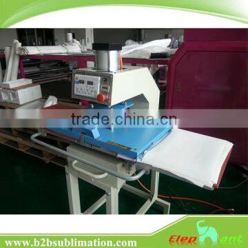 automatic pneumatic single station pyrograph sublimation flat printing heat transfer machine