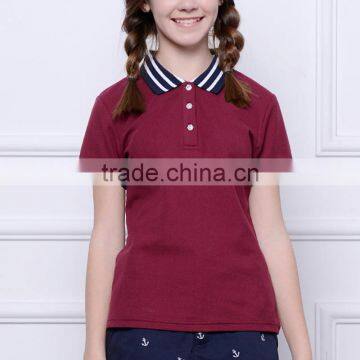2017 Spring New Girl's Sports T-shirts, Wind Student Polo Shirts, Short Sleeved T-shirts OEM photo-2