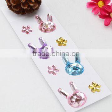 High Quality Wholesale Custom Children DIY Toy Self Adhesive Acrylic Craft Scrapbooking Gems Stone Sticker photo-2